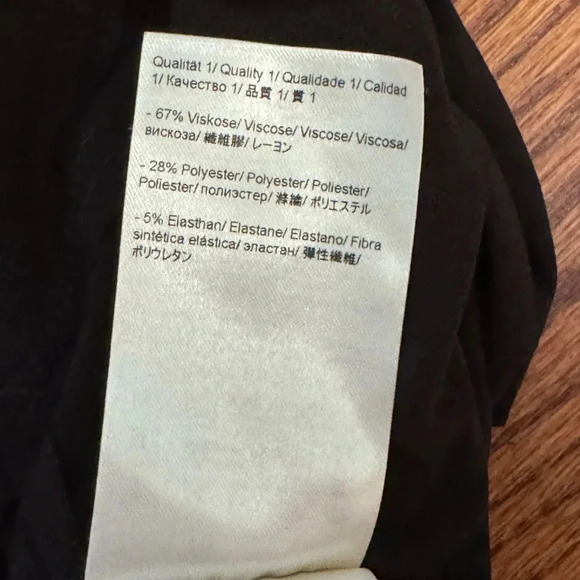 Black Escada Shift Midi Dress Short Sleeve Women Size L, 40 - Picture 5 of 5